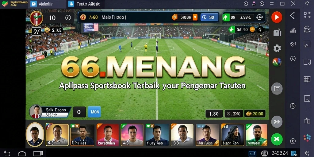 Screenshot utama <strong>66MENANG</strong> yang menampilkan aktivitas taruhan sportsbook.