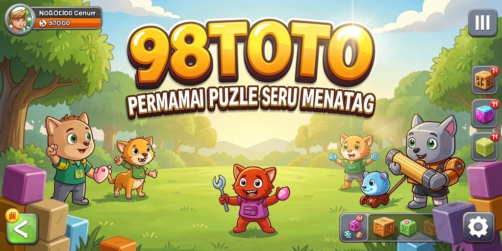 Screenshot gameplay 98TOTO menampilkan tantangan puzzle yang menarik.