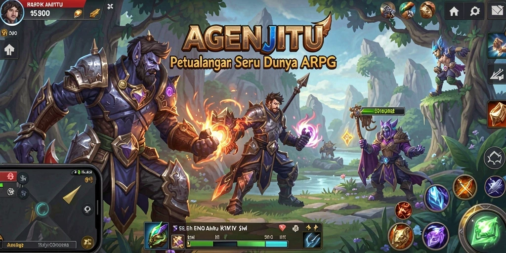 Tangkapan layar gameplay AGENJITU yang penuh aksi dan petualangan.
