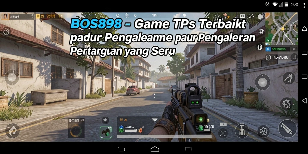 Tampilan gameplay mendebarkan dari BOS898 di tengah pertempuran antar pemain.