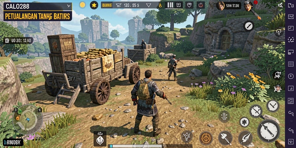 Tampilan gameplay CALO288 yang menakjubkan dalam dunia terbuka.
