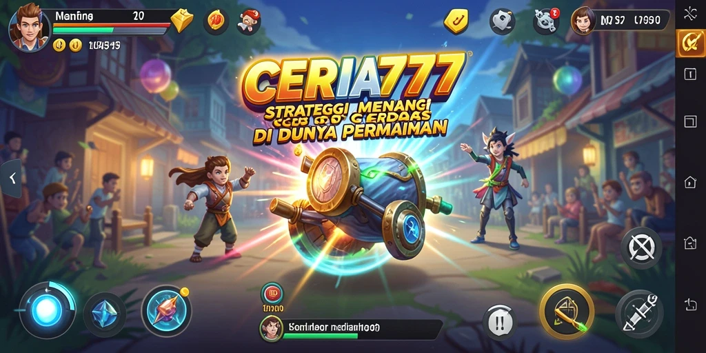 Tampilan gameplay menarik dari CERIA777 dengan elemen strategi yang mendebarkan.