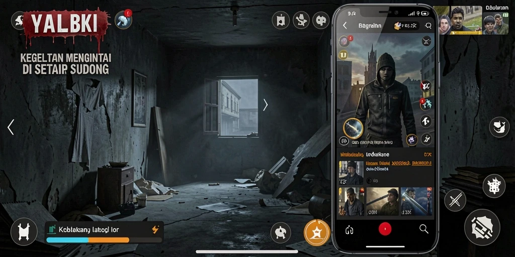 Tampilan gameplay menegangkan dengan detail menakutkan di D73.