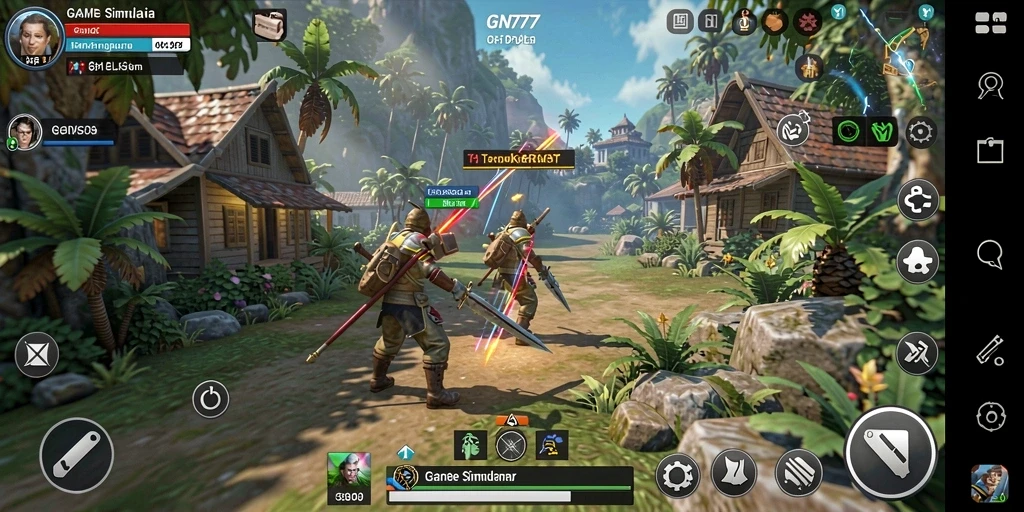 Screenshot gameplay GN777 menunjukkan pengalaman simulasi yang kaya dan mendalam.