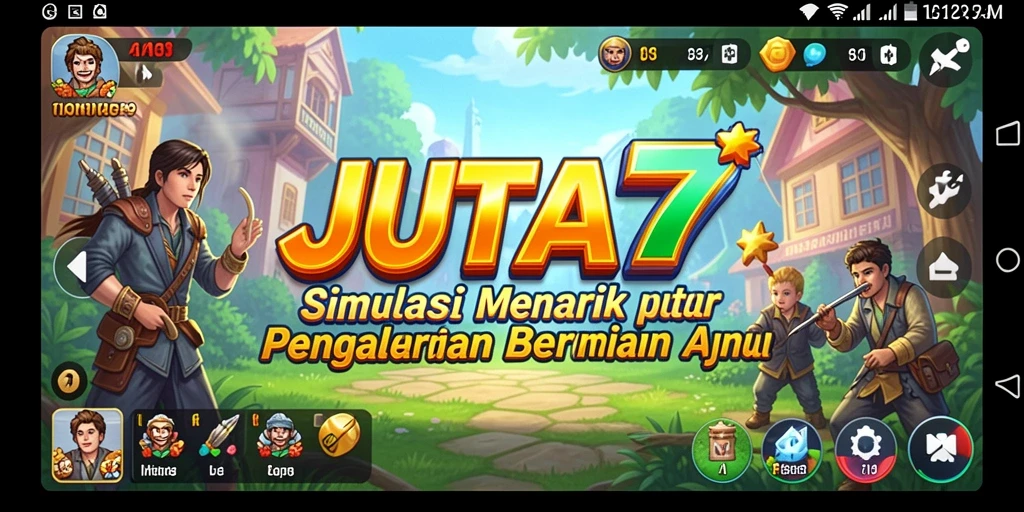 Tampilan gameplay JUTA7 yang menarik dan interaktif.