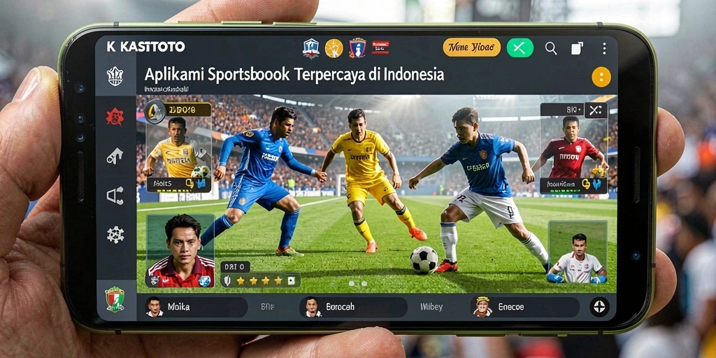Tampilan gameplay KASTOTO dengan berbagai pilihan taruhan olahraga.