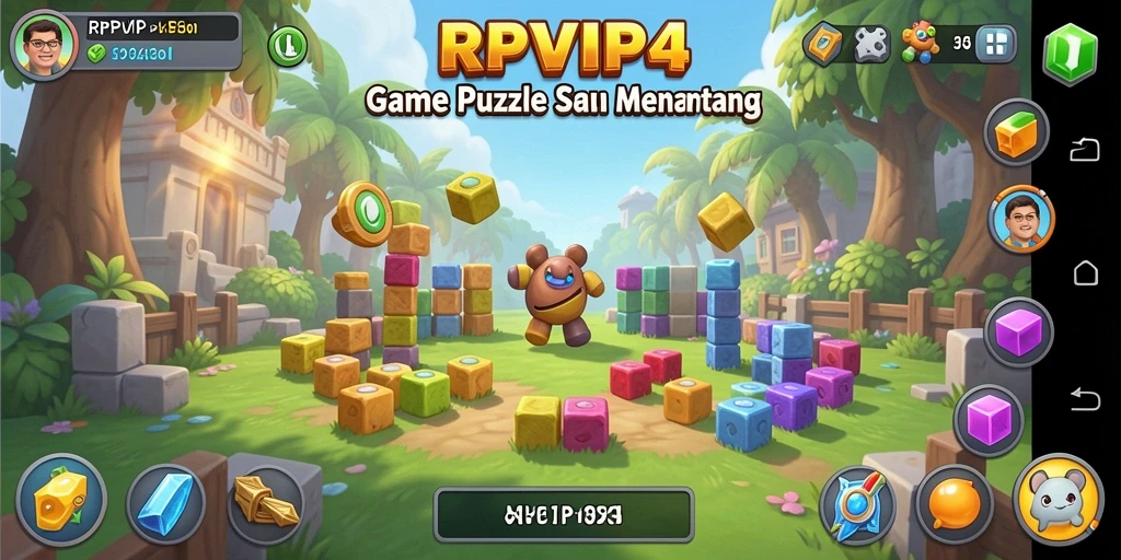 Tangkapan layar RPVIP4 menampilkan gameplay Puzzle yang menarik dan penuh warna.