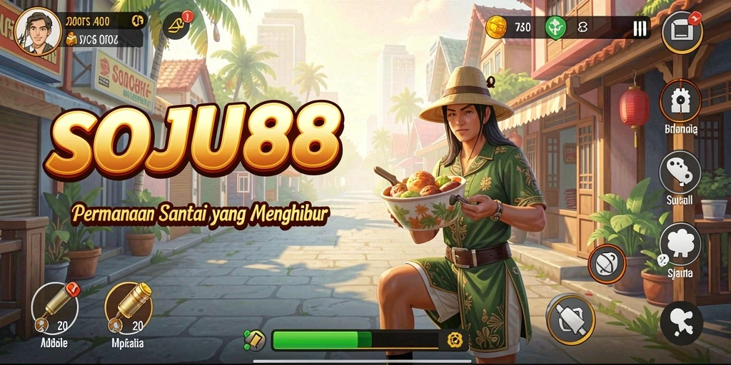 Tampilan gameplay menarik dan penuh warna dari SOJU88.